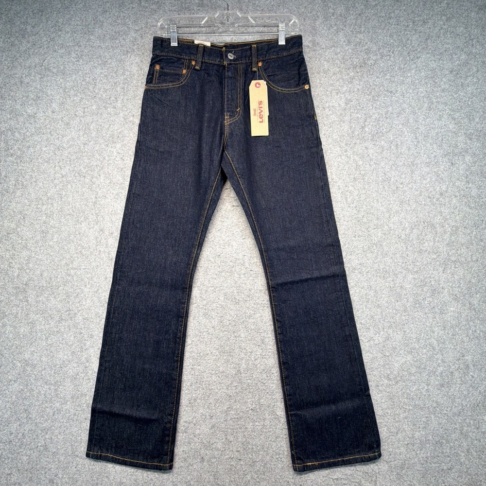 Levi's 517 Men's Bootcut Jeans Dark Wash Blue Denim 29x39 NWT